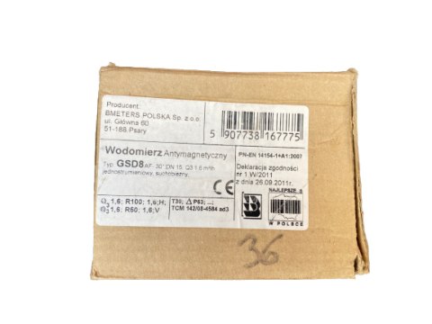Wodomierz antymagnetyczny DN15 Q3=1,6m3/h M14 Wodomierz antymagnetyczny DN15 Q3=1,6m3/h M14