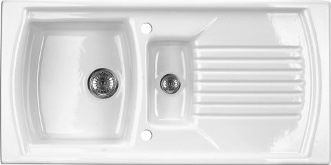 Zlewozmywak ceramiczny 1.5-komorowy z ociekaczem Zlewozmywak ceramiczny 1.5-komorowy z ociekaczem