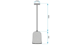 Lampa wisząca APP1335-1CP