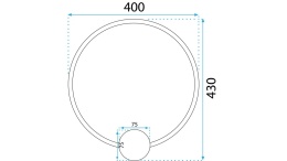 Lampa APP1386-CW Black 40cm