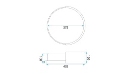 Lampa APP1931-C 40cm Wood