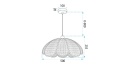 Lampa sufitowa APP1954-1CP