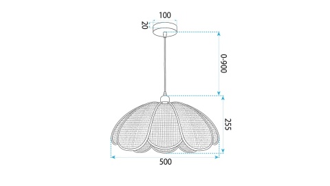Lampa sufitowa APP1954-1CP