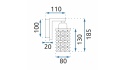 Lampa kinkiet APP543-1W