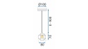 Lampa sufitowa APP586-1CP