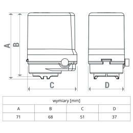 Siłownik termo-elektryczny R473 NC 24V