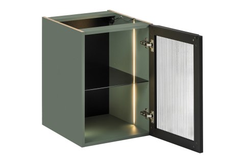 Jednodrzwiowa szafka pod blat z podświetleniem LED 40 cm SOMBRA GREEN