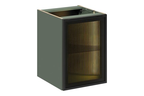 Jednodrzwiowa szafka pod blat z podświetleniem LED 40 cm SOMBRA GREEN