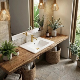 Umywalka wpuszczana w blat REA DAFNE 60
