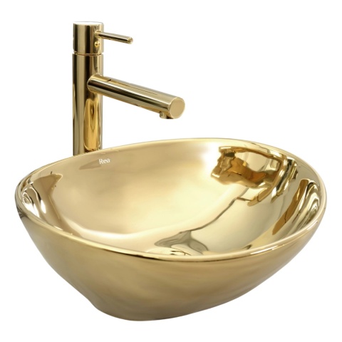 Umywalka nablatowa REA SOFIA GOLD