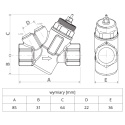 Automatyczny zawór regulujący przepływ (PICV) 3/4"