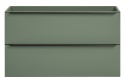 Szafka łazienkowa z dwiema szufladami i z blatem 100 cm SOMBRA GREEN