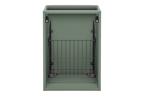 Zestaw szafki łazienkowej 80 cm, szafki z koszem na pranie 40 cm i blatu 120 cm SOMBRA GREEN