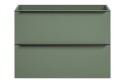Zestaw szafki łazienkowej 80 cm, szafki z koszem na pranie 40 cm i blatu 120 cm SOMBRA GREEN