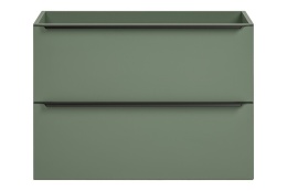 Zestaw szafki łazienkowej 80 cm, szafki z koszem na pranie 40 cm i blatu 120 cm SOMBRA GREEN
