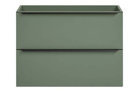 Zestaw szafki łazienkowej 80 cm, szafki z koszem na pranie 40 cm i blatu 120 cm SOMBRA GREEN