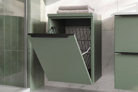 Zestaw szafka łazienkowa z blatem 40 cm i z szafką górną 40 cm SOMBRA GREEN