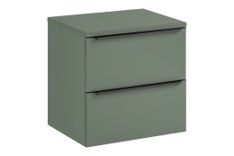 Szafka łazienkowa z dwiema szufladami i z blatem 60 cm SOMBRA GREEN