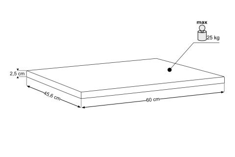 Szafka łazienkowa z dwiema szufladami i z blatem 60 cm SOMBRA GREEN