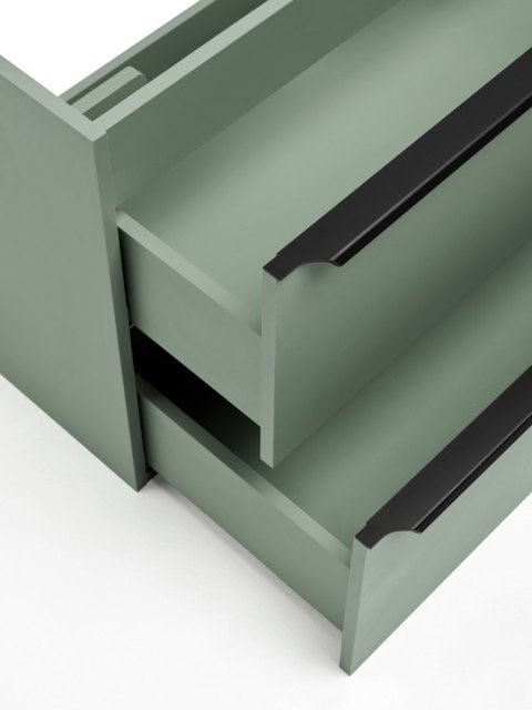 Szafka łazienkowa z dwiema szufladami i z blatem 70 cm SOMBRA GREEN