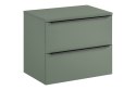Szafka łazienkowa z dwiema szufladami i z blatem 70 cm SOMBRA GREEN
