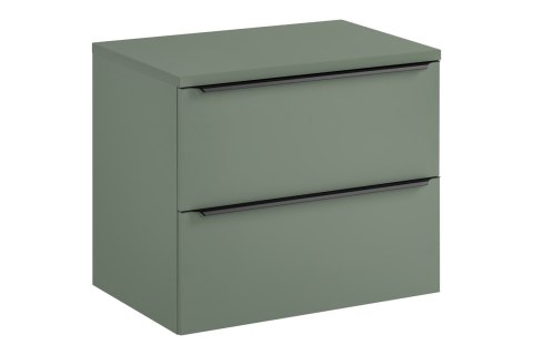Szafka łazienkowa z dwiema szufladami i z blatem 70 cm SOMBRA GREEN