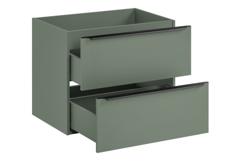 Szafka łazienkowa z dwiema szufladami i z blatem 70 cm SOMBRA GREEN