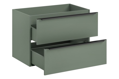 Szafka łazienkowa z dwiema szufladami i z blatem 80 cm SOMBRA GREEN