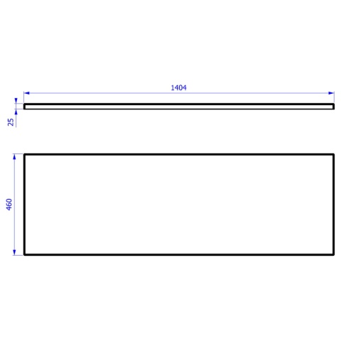 Blat o długości 140 cm MONAKO GREY OAK