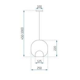 Lampa wisząca APP1027-1CP