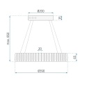 Lampa kryształowa wisząca APP1040-CP