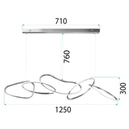 Lampa wisząca APP1054-CP
