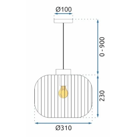 Lampa wisząca APP1069-CP