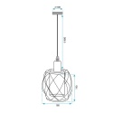 Lampa APP1129-1CP Gold Amber