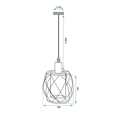 Lampa APP1129-1CP Gold Amber