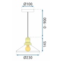 Lampa wisząca APP1172-1CP
