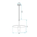Lampa APP1181-1CP Flat Gold