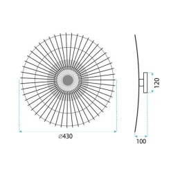 Lampa kinkiet bambusowy boho APP1267