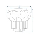 Lampa APP1309-C Gold