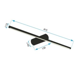 Lampa APP1344-W Brush Gold 40cm
