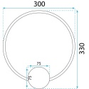 Lampa APP1385-CW Old Gold 30cm