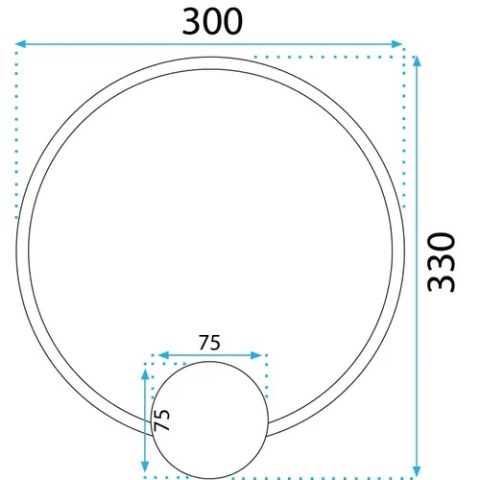 Lampa APP1385-CW Old Gold 30cm