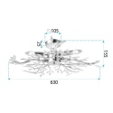 Lampa EBT021-5C Chrom