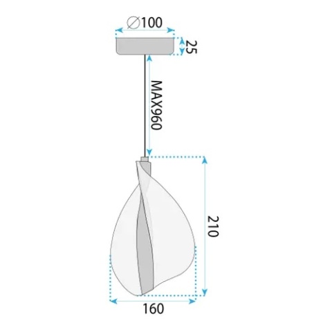 Lampa G129-CP Gold