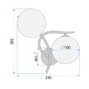 Lampa G132-2W Gold