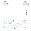Lampa G133-6CP Gold