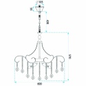 Lampa SWE081-CP 60cm Gold