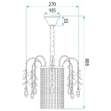 Lampa SWE089-CP 30cm Chrome