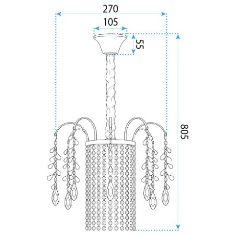 Lampa SWE090-CP 30cm Gold