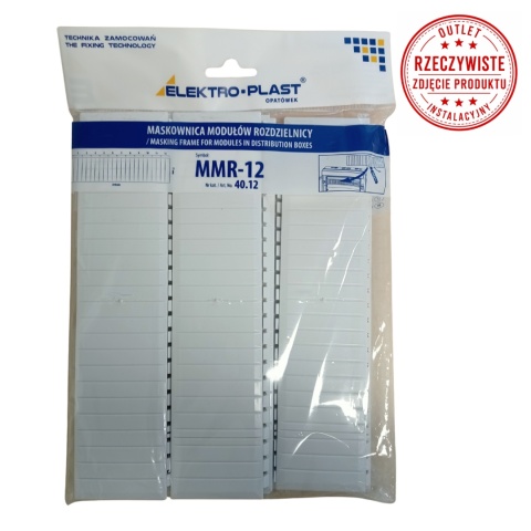 Maskownica modułów rozdzielnicy MMR-12 ELEKTRO-PLAST (10 szt. w opakowaniu)